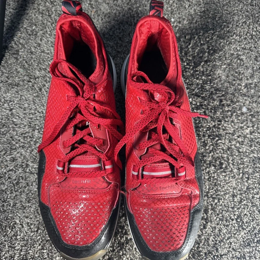 Adidas D Lillard Dame 1 Sneakers Shoes Red Black White Size 11.5